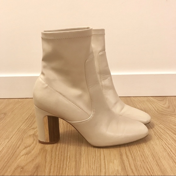 zara white leather boots